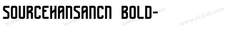 sourcehansancn bold字体转换